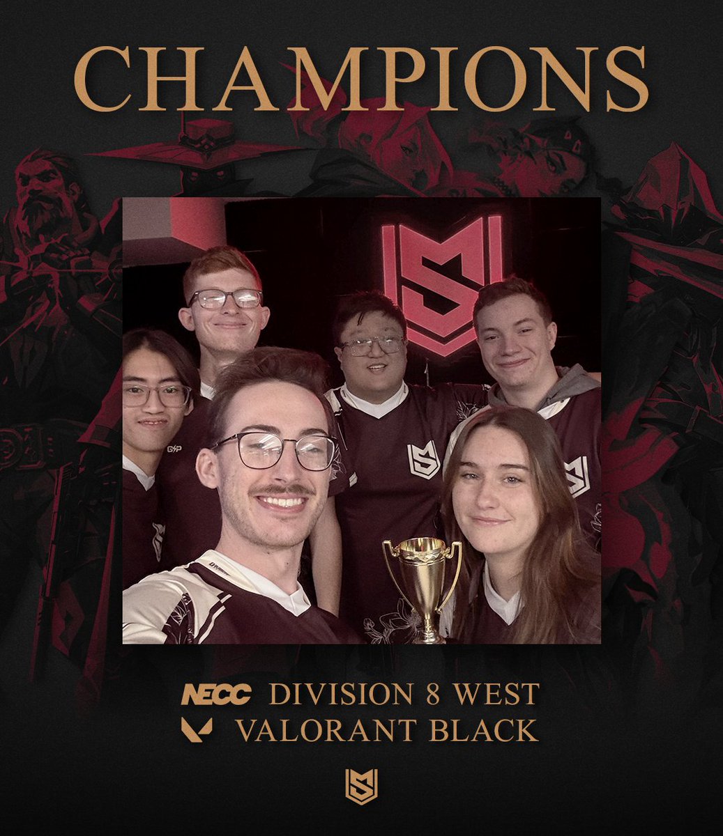 Esports_MSU's tweet photo. REVERSE SWEEP COMPLETE!

MSU Esports Valorant Black takes down PVCC Pumas to claim the NECC Division 8 West crown! 

#JustBetter | #HailState https://t.co/e2uoyiQGK9