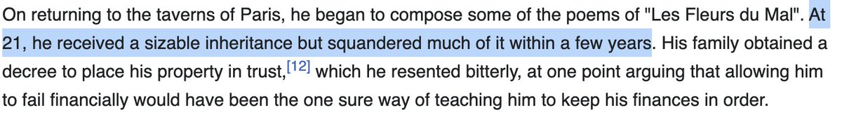 Baudelaire was just like... me?
