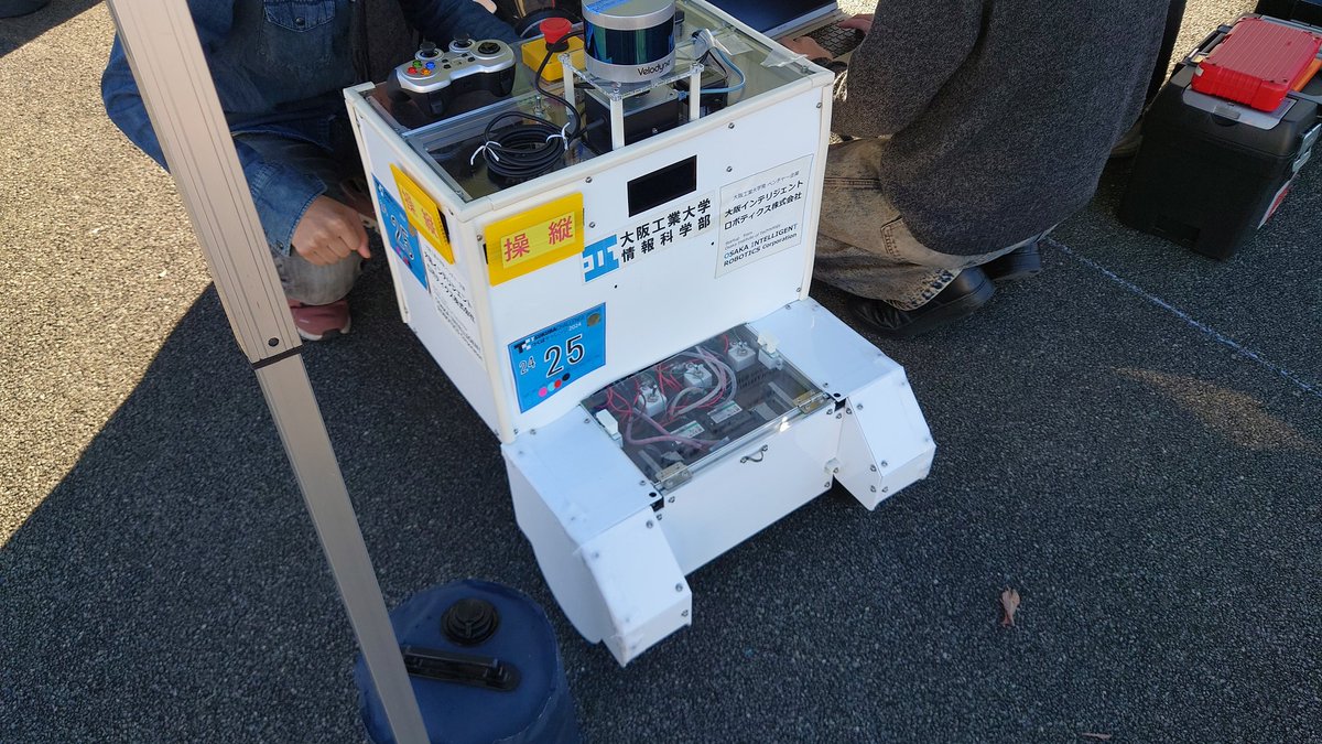 atan2sin's tweet image. #つくチャレ 最後の実験走行です。
今日も良い天気です。