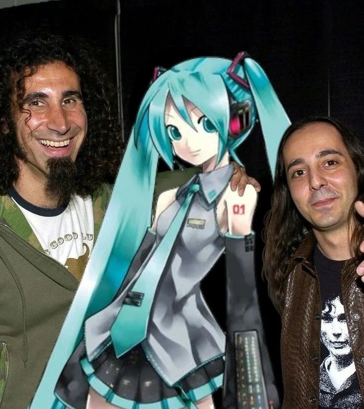 TheStarryDoor's tweet photo. Hatsune Miku and 2 fans slay in new photo https://t.co/a4yi8q71OW