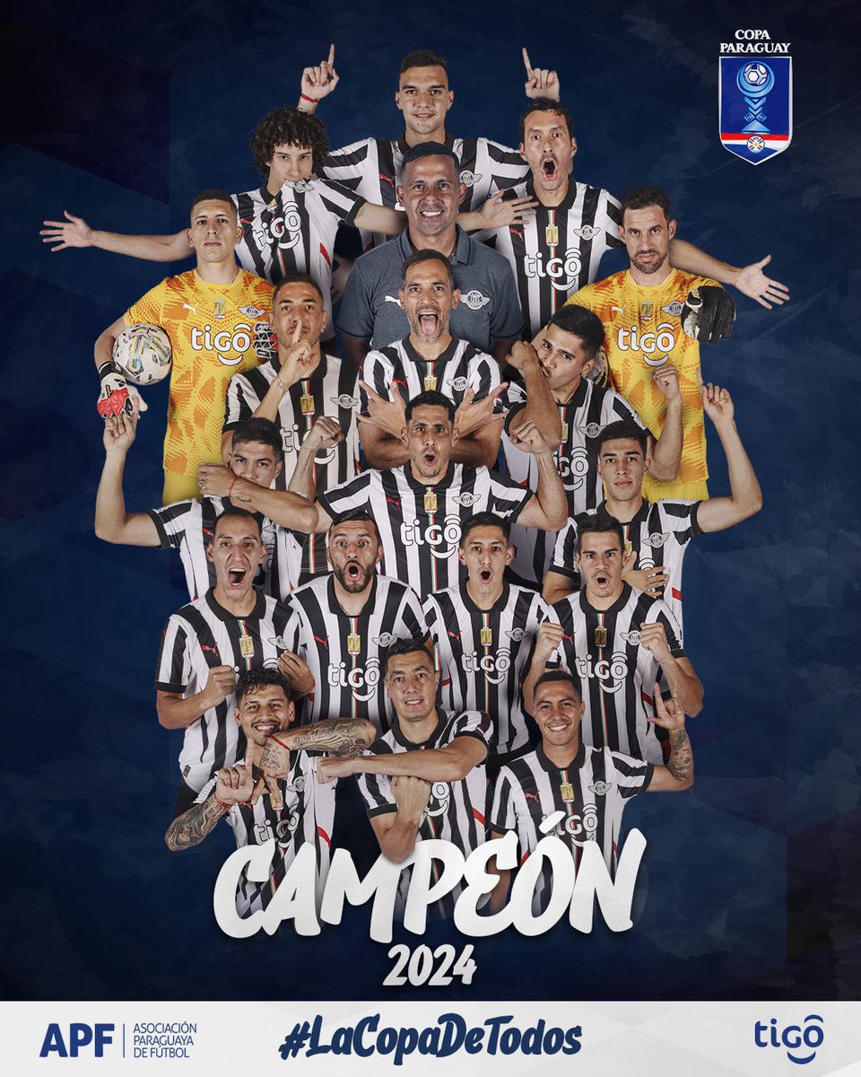 ASÍ ES, MUCHACHOS, EL GUMA UNA VEZ MÁS SALE CAMPEÓN DE LA <a href="/CopaParaguayAPF/">Copa Paraguay APF</a>, ESTA VEZ CONSECUTIVAMENTE.
Simplemente, #ElMasGanadorDelSigloXXI, más ganador del siglo que nunca. 😍
🏁🥂🏆🎩