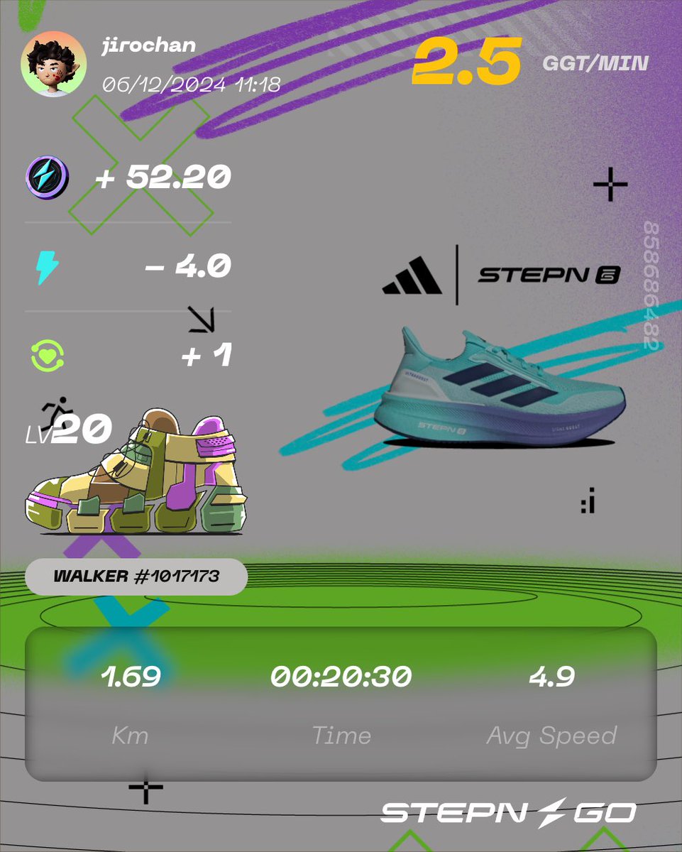 Here's my participation to #STEPNGOxadidas physical Ultraboost 5 Contest! Check <a href="/Stepnofficial/">STEPN GO</a> for more details!