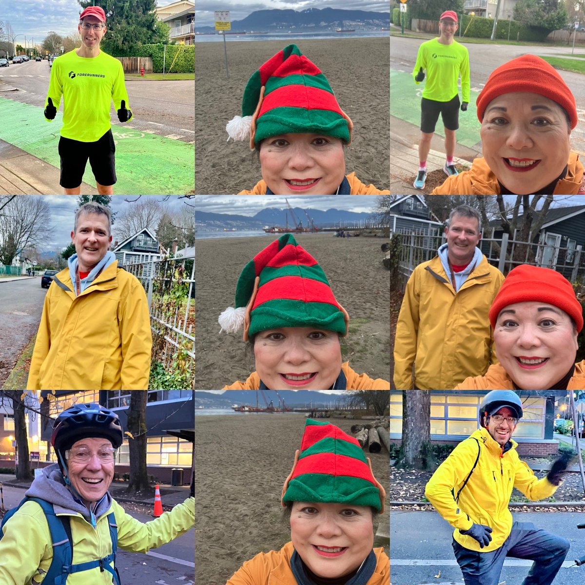 debrakato's tweet photo. 2024 Run Rudolph Run day 6! Super chill 8K walk &amp; run to Jericho beach! Had 4 fly-bys- Darrell, Jon, Kim &amp; Dimitri! They weren’t sure if it was me because they don’t usually see me running or not dressed in costume!
#vancouverrunner #thesweatlife #wvrc #runrudolphrun https://t.co/rAj8w4wcm5