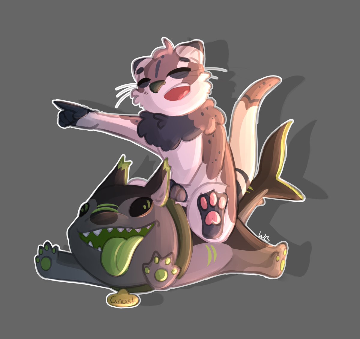 Waffles_Chan's tweet photo. . @GnashFishy as Jeff the shark from new silly marvel game, along with @KausM3dia :3  

#furryartist #furryarts #furry #MarvelRivals https://t.co/DwGlILH9gy