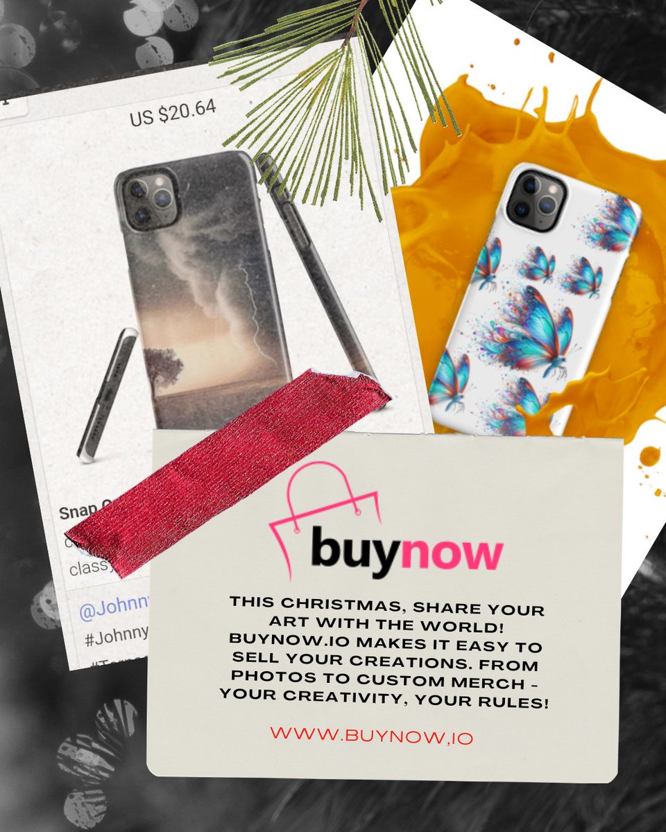 BuynowDogood's tweet image. ❄️ This Christmas, share your art with the world!

 BuyNow.io makes it easy to sell your creations. From photos to custom merch - your creativity, your rules! 

#ArtistsOfInstagram
#CreativeDreams
#SellArt