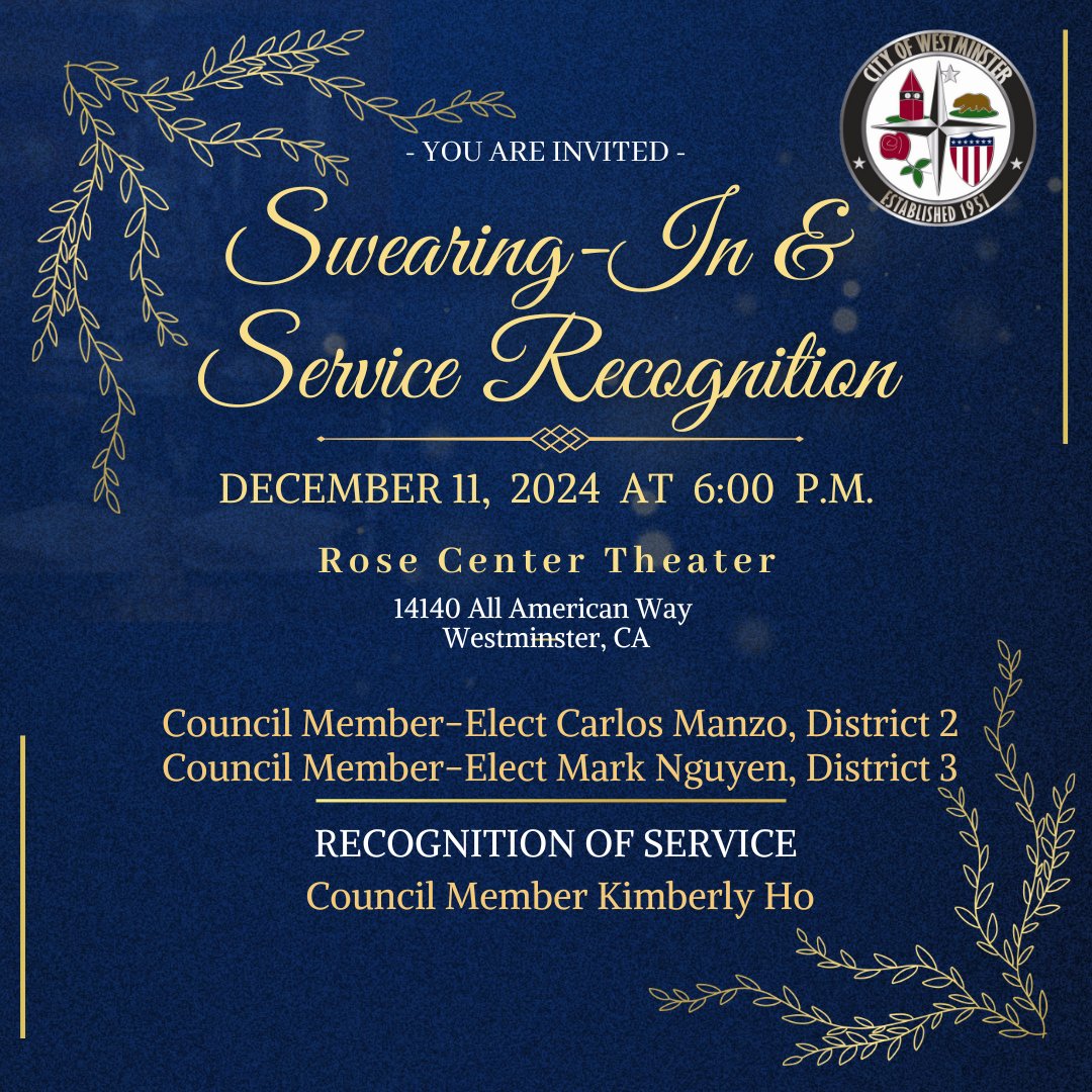 City of Westminster, CA tweet media