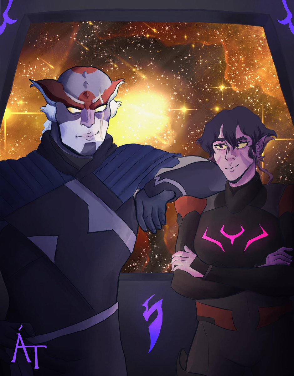 maybebymidnight's tweet photo. KROLIVAN 
#voltron #voltronfanart #vldtwt #krolia #kolivan #bladeofmarmora #klance https://t.co/ZMvaU6PgGx