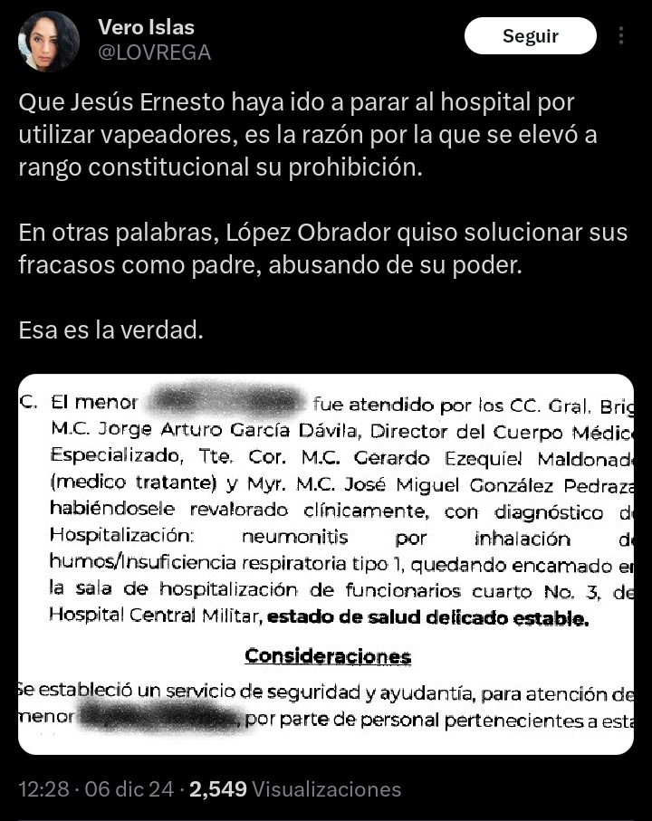 chiquis0922's tweet photo. @ChumelTorres Sería excelente que fuera por la salud de los mexicanos y no porque el hijo de YSQ menor de edad se enfermó https://t.co/81ZaeLeWXR