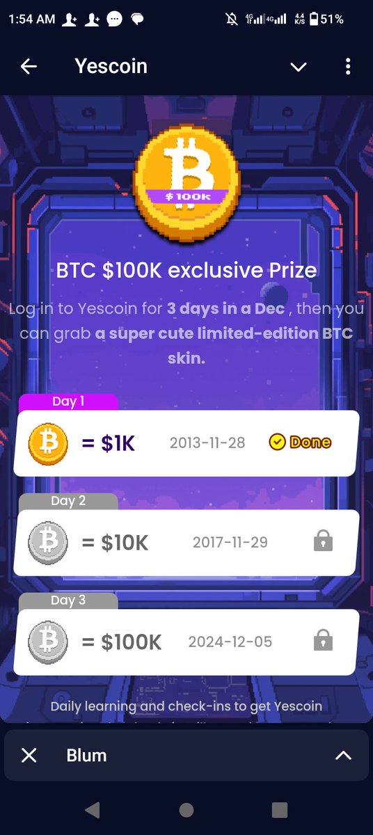 xtreme_Smith's tweet photo. @Yescoin_Fam @Yescoin_Fam

On my way to grabbing a super cute limited-edition BTC skin😏, imagine getting $1k cash prize😱, it's gonna be a great Christmas holiday 🙃. https://t.co/WCyVhkNjk5