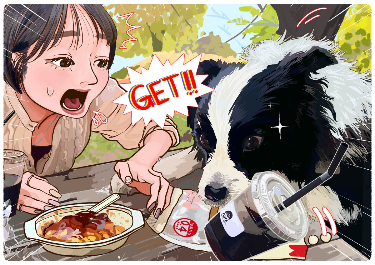 tamao_no_ta's tweet photo. 可愛すぎたので…！

#illustration 
#いぬ絵画 https://t.co/Xjw9WiWyok