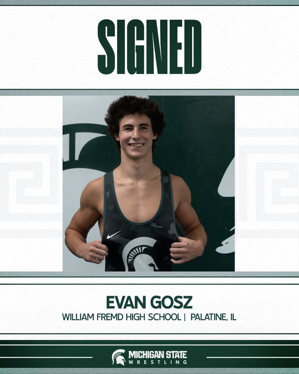MSU_Wrestling's tweet image. Signed✍️

Please join us in welcoming our new Spartans to the Michigan State Wrestling Family!

#GoGreen | #OneFocus