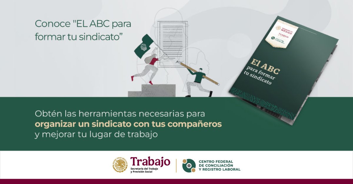 Centrofcrl's tweet photo. ¿Te interesa formar un #sindicato? ✅

👉🏽Descubre nuestra guía El ABC para formar tu sindicato, donde encontrarás toda la información esencial para dar tus primeros pasos:

➡️Descarga aquí 📚https://t.co/0ry4jOGeni