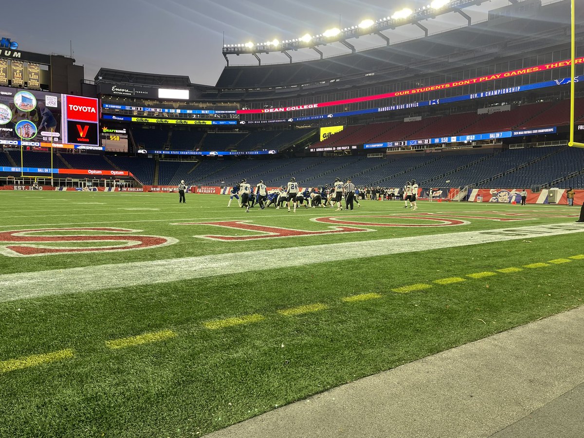 Although it wasn’t the outcome we hoped for, we want to give a huge congratulations to the RHS Blue Devil’s Football Team for making it to the Super Bowl at <a href="/GilletteStadium/">Gillette Stadium</a> for the second time in three years! This accomplishment is something that you should be very proud of!