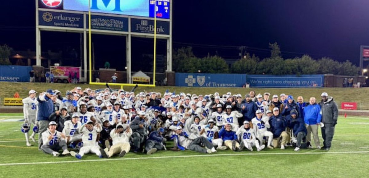 Couldn’t be more proud of this group of guys. Blessed to be apart of 2 state titles. Cant wait to be back and healthy playing! Go big blue Ⓜ️💙💍. #Godisgood