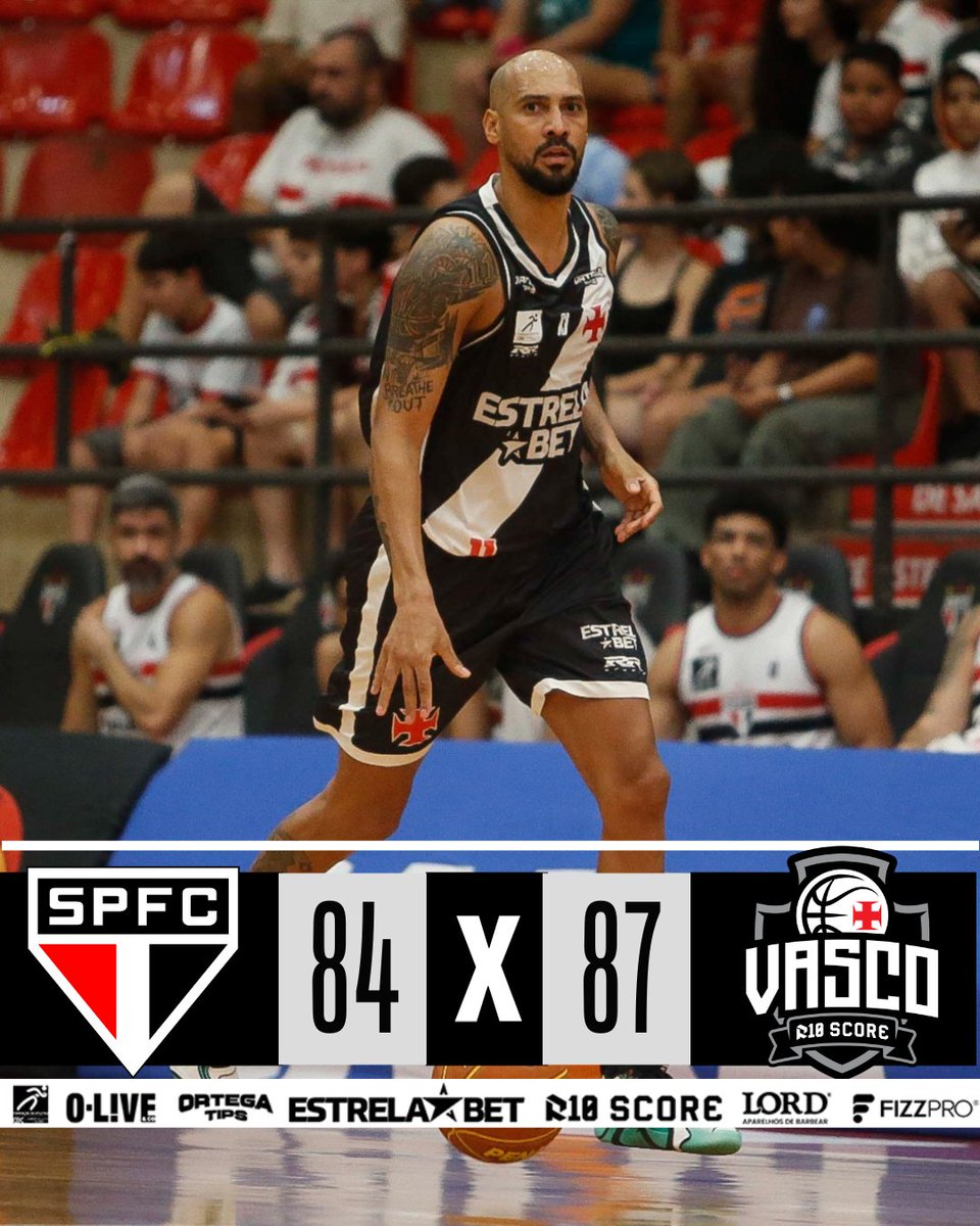 DE VIRADA! VENCE MAIS UMA O R10 SCORE VASCO DA GAMA! 

O #GiganteDoBasquete fica invicto na temporada em São Paulo pelo NBB Caixa 24/25, dessa vez contra o São Paulo, no Ginásio Morumbis. 

Vamos por MUITO mais! Segunda é em casa!