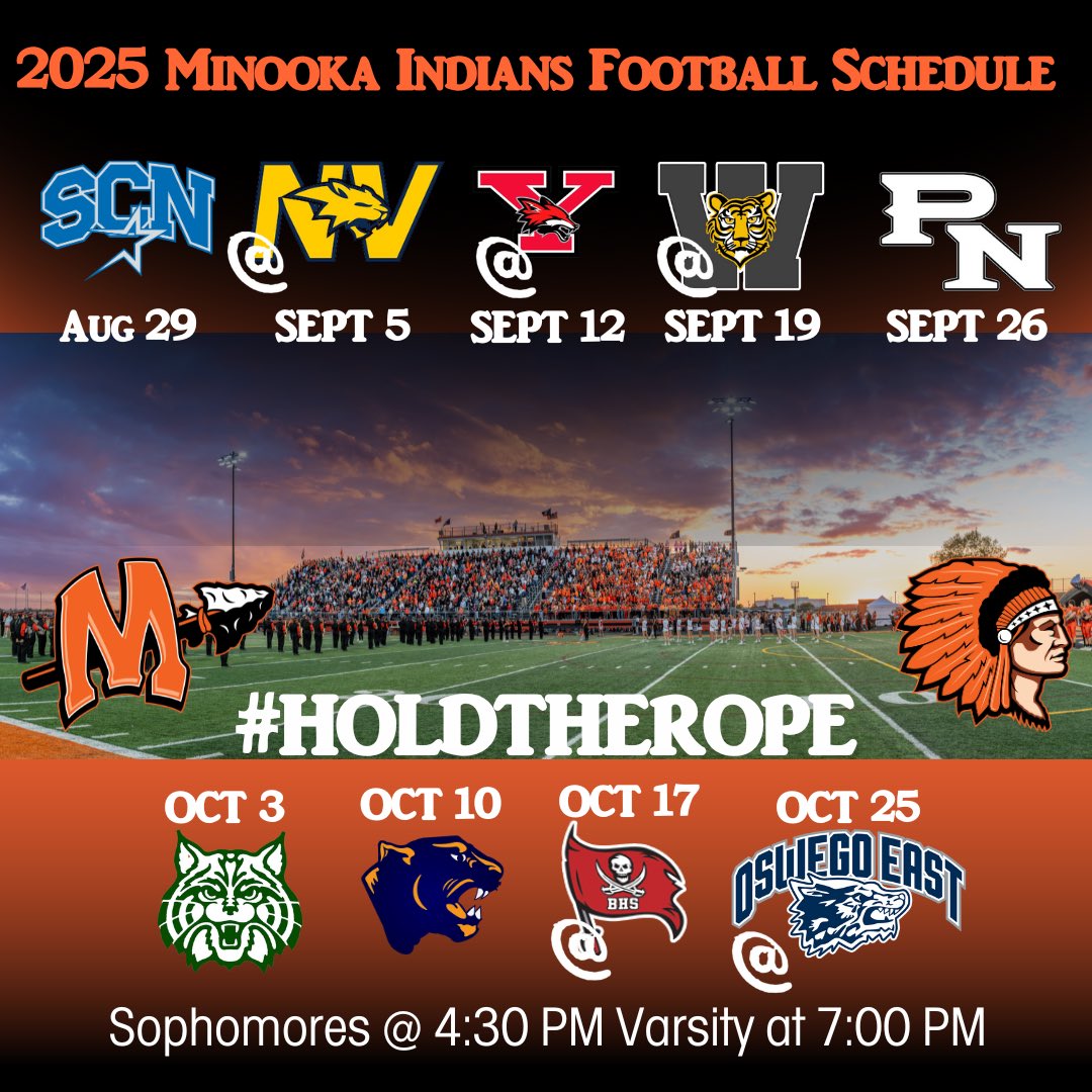 2025 Football Schedule! #HoldTheRope <a href="/IndianNationn/">Indian Nation</a> <a href="/MCHSDistrict111/">MCHS District #111</a>  <a href="/MCHSDistrict111/">MCHS District #111</a>