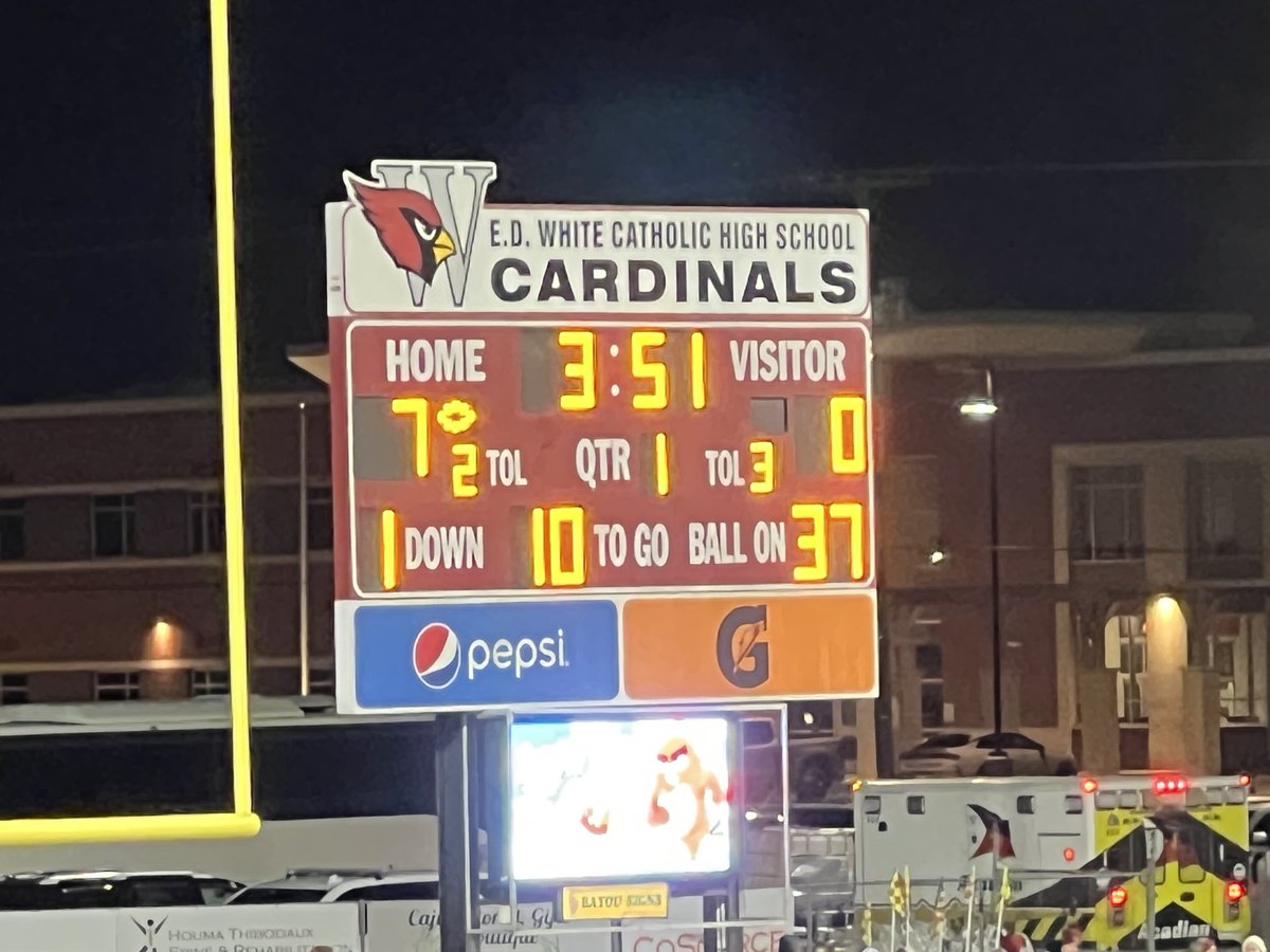 Raymond Navarro (@lv4eva1983) on Twitter photo <a href="/edw_athletics/">E.D. White Catholic High Athletics</a> with the early lead. <a href="/Wampus_Cats/">Leesville High School Football</a> punt both drives. Wampus Up!! Geaux LV!! <a href="/KALBSports/">KALB Sports</a> <a href="/KPLC7Sports/">KPLC 7 Sports</a> <a href="/CenLaPrepsLLC/">Cenla Preps</a> <a href="/LSL_Sportsline/">Louisiana Sportsline</a> <a href="/GeauxPrepsLA/">GeauxPreps.com</a> <a href="/edw_athletics/">E.D. White Catholic High Athletics</a> with the early lead. <a href="/Wampus_Cats/">Leesville High School Football</a> punt both drives. Wampus Up!! Geaux LV!! <a href="/KALBSports/">KALB Sports</a> <a href="/KPLC7Sports/">KPLC 7 Sports</a> <a href="/CenLaPrepsLLC/">Cenla Preps</a> <a href="/LSL_Sportsline/">Louisiana Sportsline</a> <a href="/GeauxPrepsLA/">GeauxPreps.com</a>