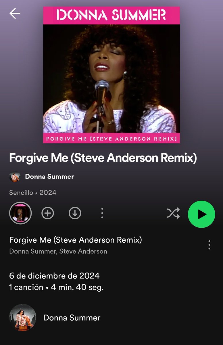 DonnaSummerNat's tweet photo. 🚨| Donna Summer Releases Remix Version of Forgive Me as Single from Cats Without Claws 40th Anniversary Edition https://t.co/DkEuYPqjV3
