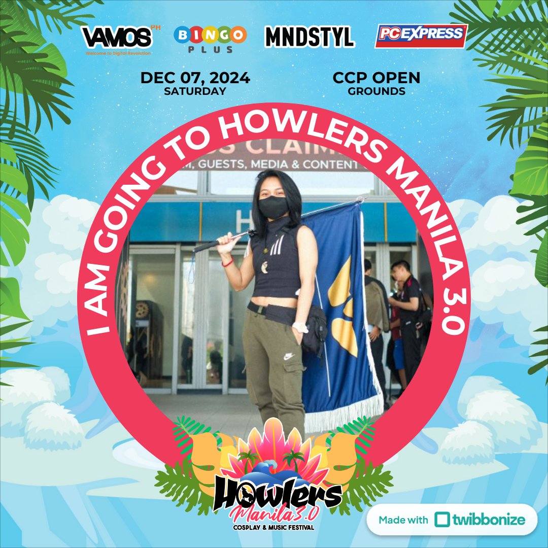 i guess we're going??? thank you <a href="/ManilaMeetUps/">Manila MeetUps</a>!! :D

i'll be around late in the afternoon by the manila meet ups booth :D might roam. i won't be able to raise my flag for this event as they prohibit flags on a pole

#Howlers #HowlersManila #HowlersManila2024 #ManilaMeetUps