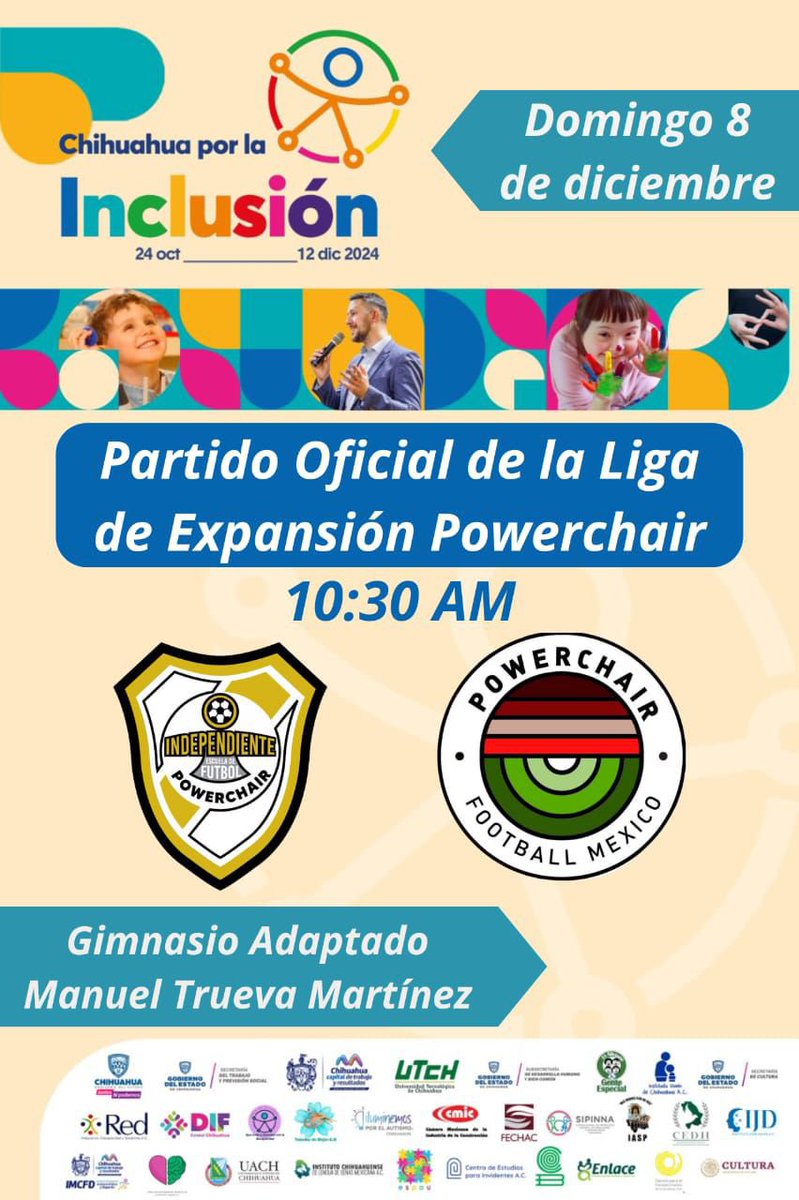 PowerchairMx's tweet photo. Apoyemos a Club Independiente de Chihuahua #partido #diamundialdeladiscapacidad #powerfootball https://t.co/b1CjFSYaAw