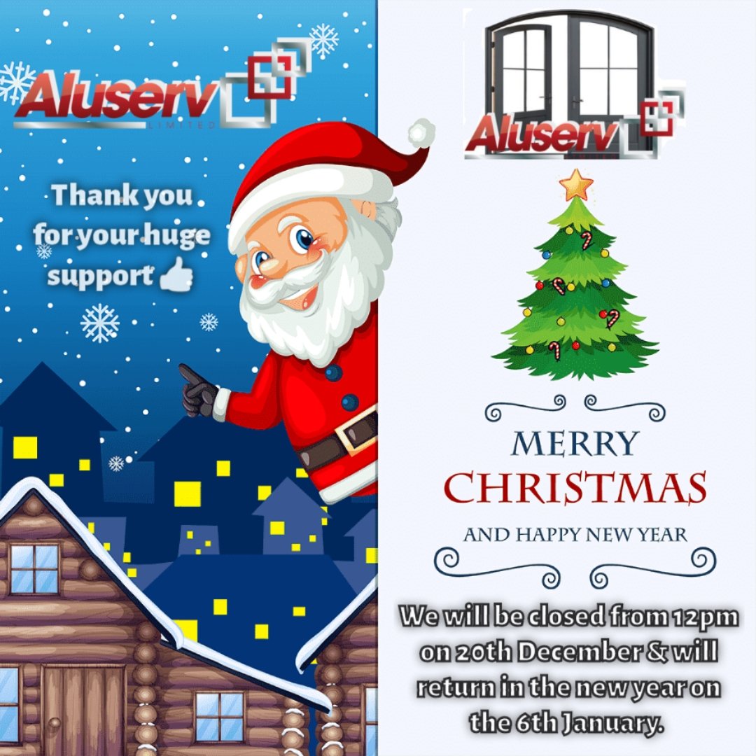 Aluserv's tweet photo. Wow, I can't believe we are back in December again😯

We would like to take this opportunity 
to thank you :-

●Our Suppliers 
●Our Clients/Customers 
●Our Staff/Engineers 
●Our Friends/Family 

Wish you all the very best, as we all unwind, ready to celebrate 🥳 Christmas 🎄 https://t.co/X4ypf7dU3D
