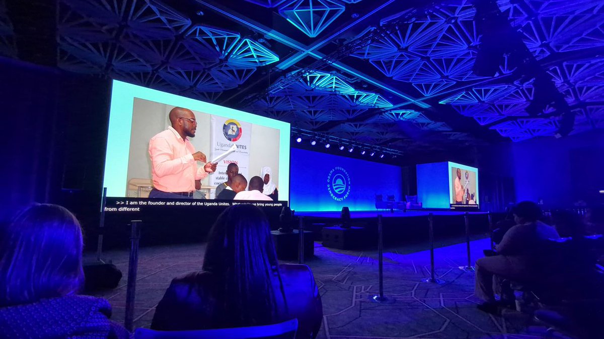 amoskiyingi's tweet image. Thrilled to see Uganda Unites work highlighted on the main stage at the @ObamaFoundation Democracy Forum! This recognition is a testament to our volunteers&apos; dedication to pluralism in an increasingly divided world. #UgandaUnites #DemocracyForum