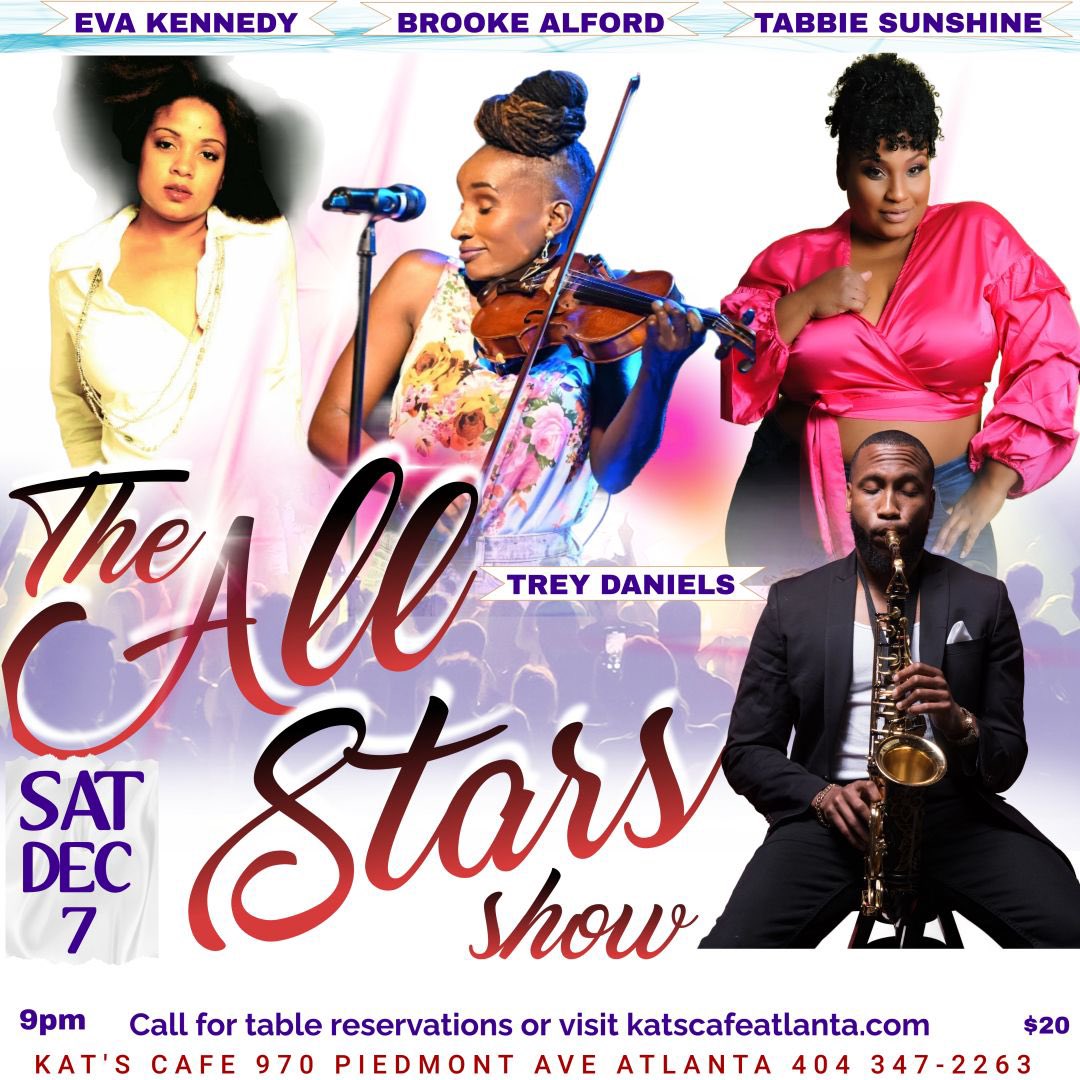 📣ATL! Surprise, SURPRISE! Catch me Tomorrow Nite for a Pop-up set at the one and ONLY Kat’s Cafe for “The All-Stars Show”! Come hang with me, <a href="/evakennedy/">EvaKennedy</a> <a href="/TABBIESUNSHINE/">Shelter Girl</a> and <a href="/_treydaniels/">Trey Daniels</a>! This is gonna be FUN🔥 RSVP: Call 404.347.2263 or go to katscafeatlanta.com  #popup
