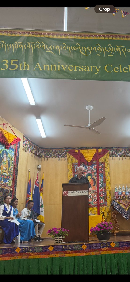 This morning I was speaking at a Tibetan celebration of the 35th anniversary of His Holiness receiving The Nobel Peace Prize.