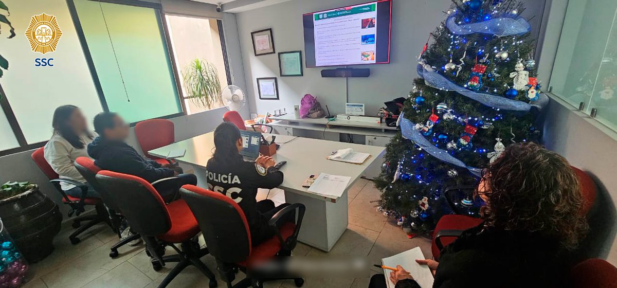 SSC_CDMX's tweet photo. Personal de la Dirección de Manejo de Crisis y Negociación de la #SSC brindó, de manera virtual y presencial, la plática "Medidas Preventivas en Casos de #ExtorsiónTelefónica", dirigida a personal administrativo de la empresa #PRIDA Servicios Corporativos S.A.P.I. de C.V., en la @A_VCarranza. 👩🏻💻👨🏻☎️
