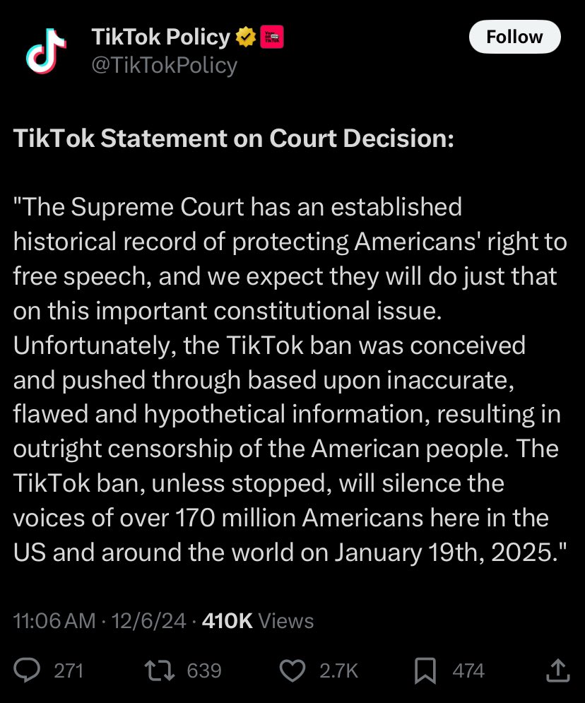 justseevest's tweet photo. You’ve been explicitly censoring free speech from conservatives! Sooo…looks like you “violated community guidelines”of our American Constitution! I know your medicine tastes nasty 🤮…don’t it? @TikTokPolicy #TikTokBan https://t.co/DyyPlfD926