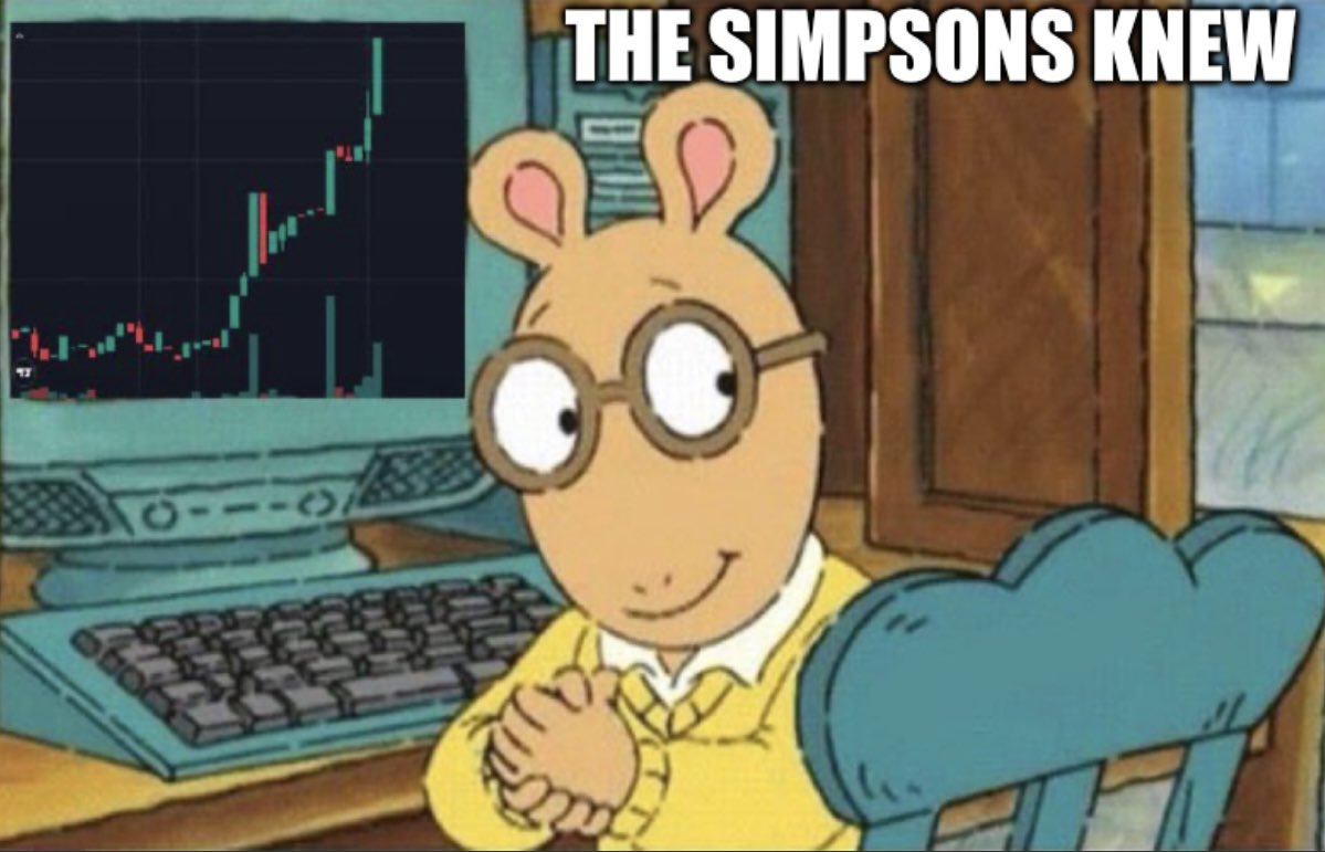Arthurfistsol's tweet photo. The #simpsons predictions are normally about 99.72% correct. 

Even I can see it with my 4 eyes. 

$aFIST 👊🏽👊🏽 https://t.co/XEajHbE1Wr