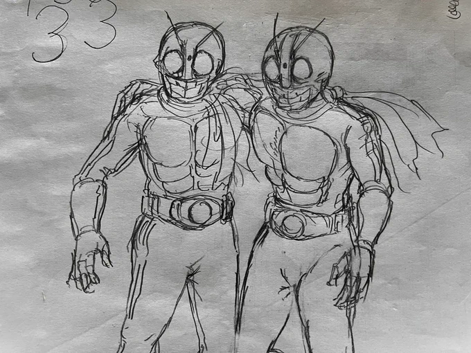 5歳児の要望で
ダブルライダー描きました。

子供はちょうど数字とひらがなを練習してるけど苦戦中。

パパも最近描きたくない病かな😅💦 
