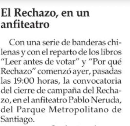 En las últimas semanas, se conoció públicamente que la Universidad San Sebastián encargó la escritura del libro "Leer antes de votar", utilizado como material de propaganda electoral en la campaña del Rechazo durante el Plebiscito de 2022.

Hoy, el Servel respondió al oficio que