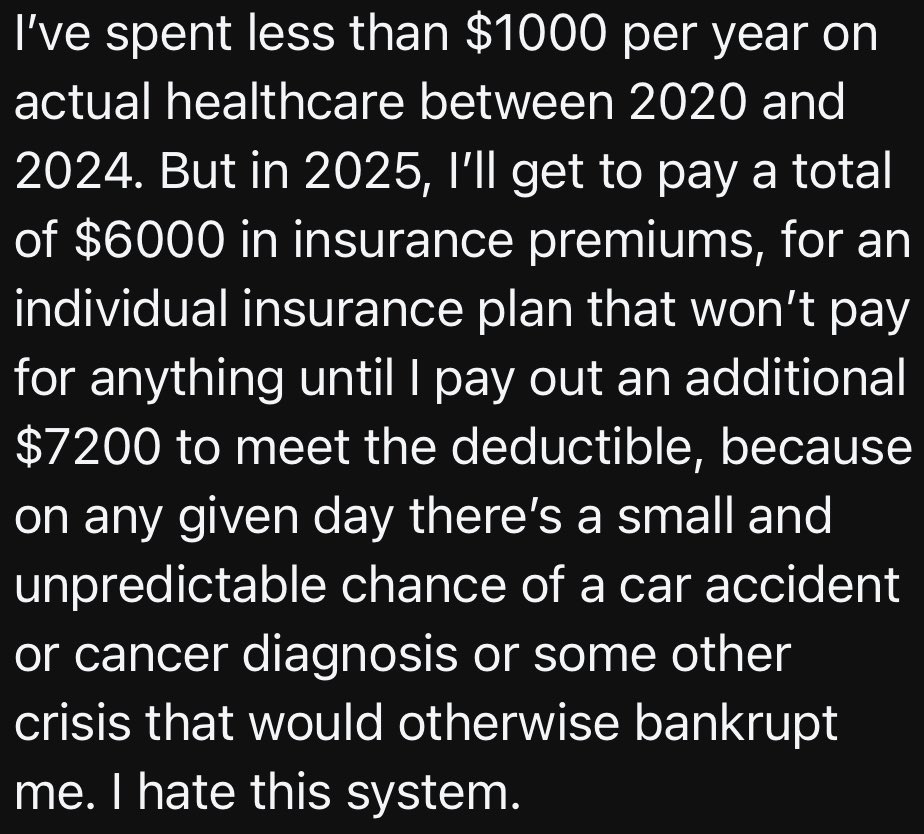 I don’t expect this situation to improve at all.