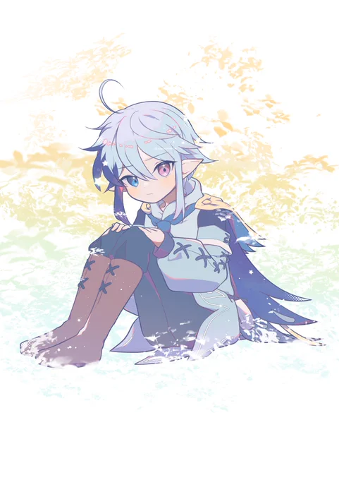 エトくん(こちらの絵柄でc105頒布予定の自己解釈等身大アクスタ作ります!) #メルストお絵描き 