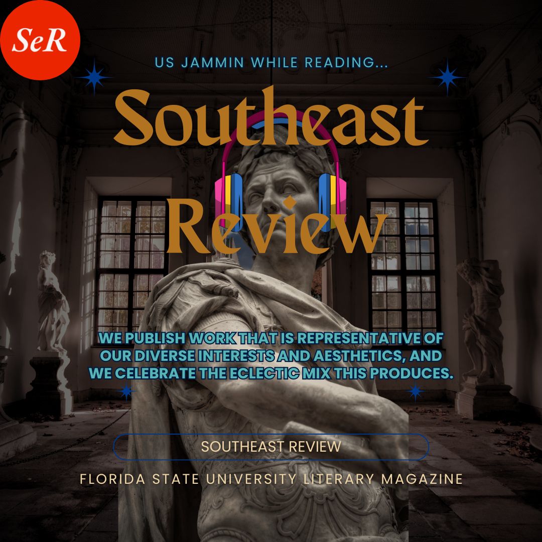 As we all start to bundle up with our issues of SER’s 42.2, put some songs in the chat that you're jamming out to while reading (or writing)!
#Litmag#literarymagazine#SER#Southeastreview#Favoritesong#Music#Playlists#books