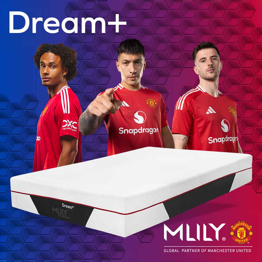 MlilyOfficial's tweet photo. Discover how we're transforming sleep & recovery with Manchester United π€ β½
#RedefiningSleep #mlily #mlifestyle #sleep #comfort #sweetdreams #sleepscience #goodhealth #mattress #athlete #ManUtd #manchesterunited #MUFC https://t.co/NqvgxnfvFt