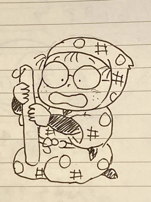 何も見ないで描いた
2年くらいしかハマってなかったのに若い頃の記憶は体が覚えているんだなあ 