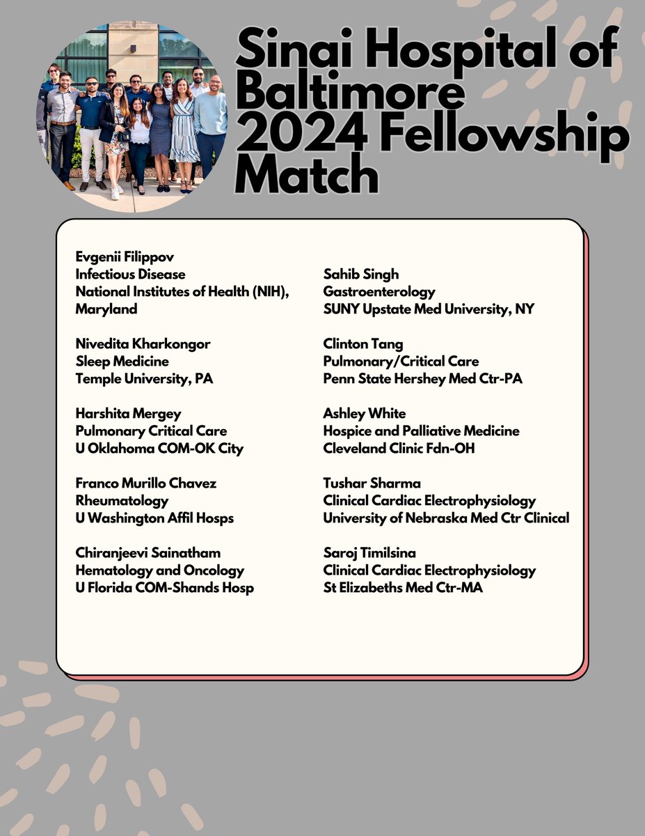 🎉 Congratulations to our amazing senior residents and alumni on their successful fellowship matches! 🌟 Your hard work and dedication have paid off.  We are so proud of you  !!!#FellowshipMatch #FutureLeaders