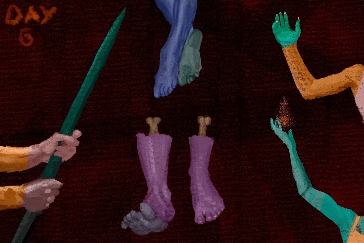 PalmKongs's tweet photo. day 6 of Chat GPT art routine

• Revisit challenging anatomy areas (e.g., hands or feet).
• Draw one full figure and add basic shading. (didn't have time to do it)

fantasy anatomy stuff https://t.co/KUPOn3S7Wf