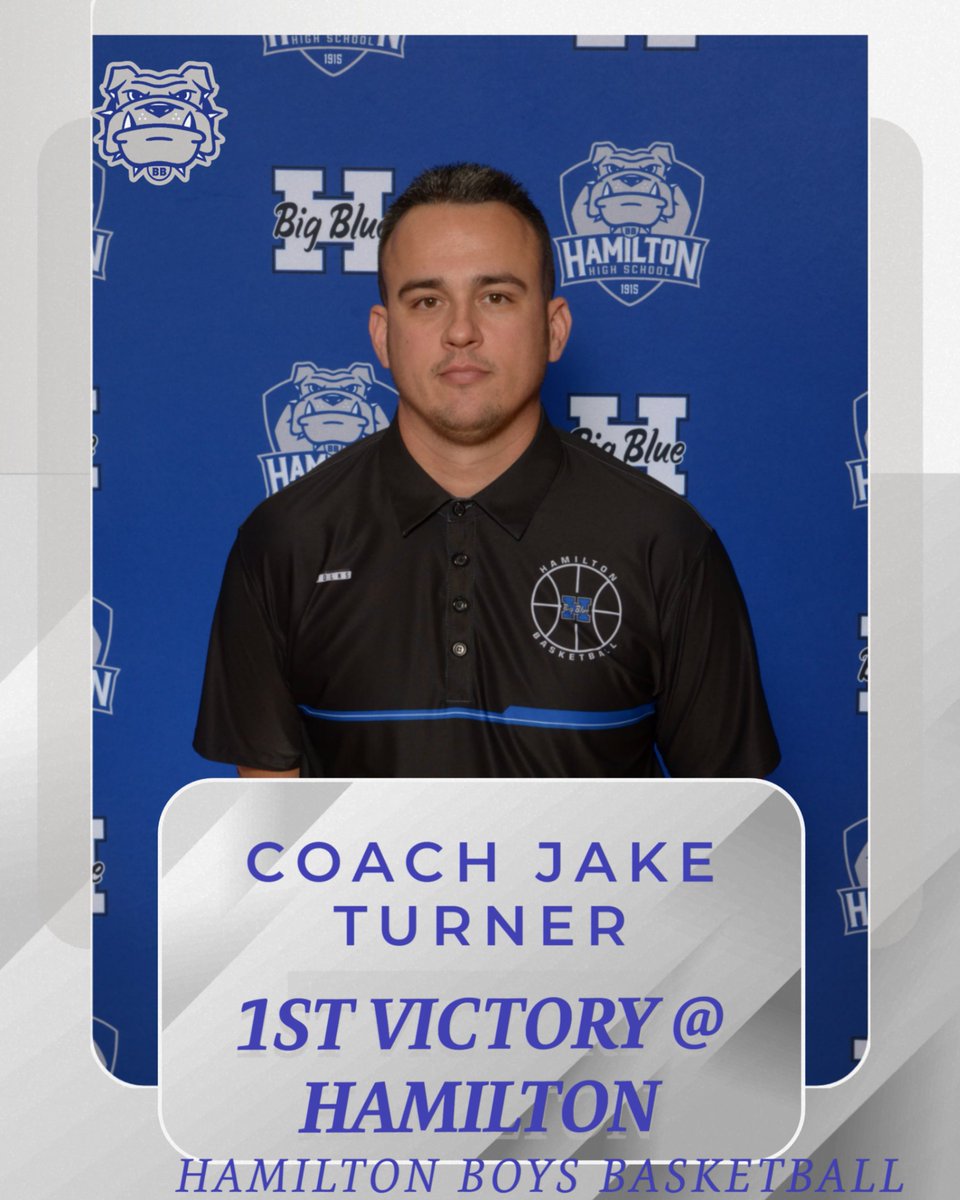 HHSBigBlueAD's tweet photo. Congratulations to Coach Jake Turner on his first victory as the Head Coach of the Big BLUE. https://t.co/sJvuvf7ZUh