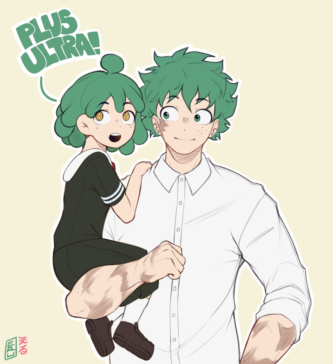 Eru γγ (@erusensei_) on Twitter photo She really is just like her father #rkgk #MHA She really is just like her father #rkgk #MHA