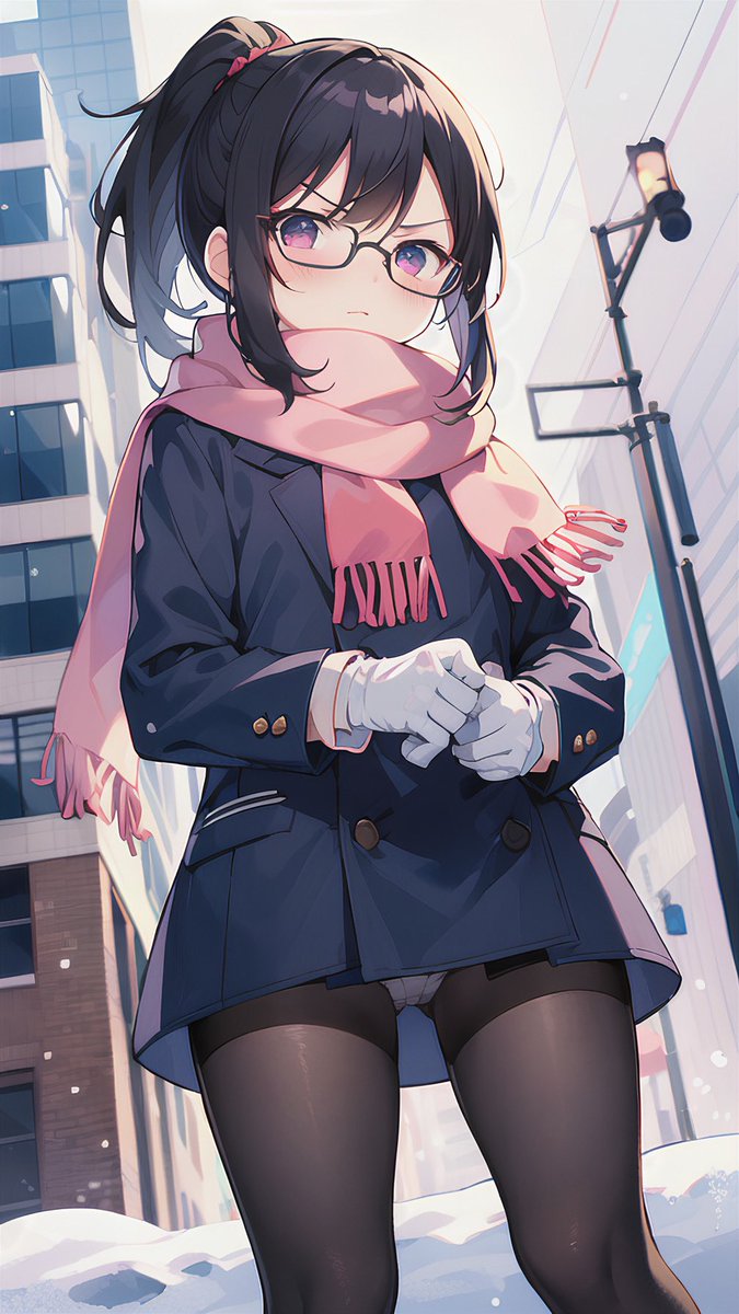 ほら！
滑るから気をつけなさいって言ったでしょ！
大丈夫？？え？見えてる？？

#AIart #AIイラスト部