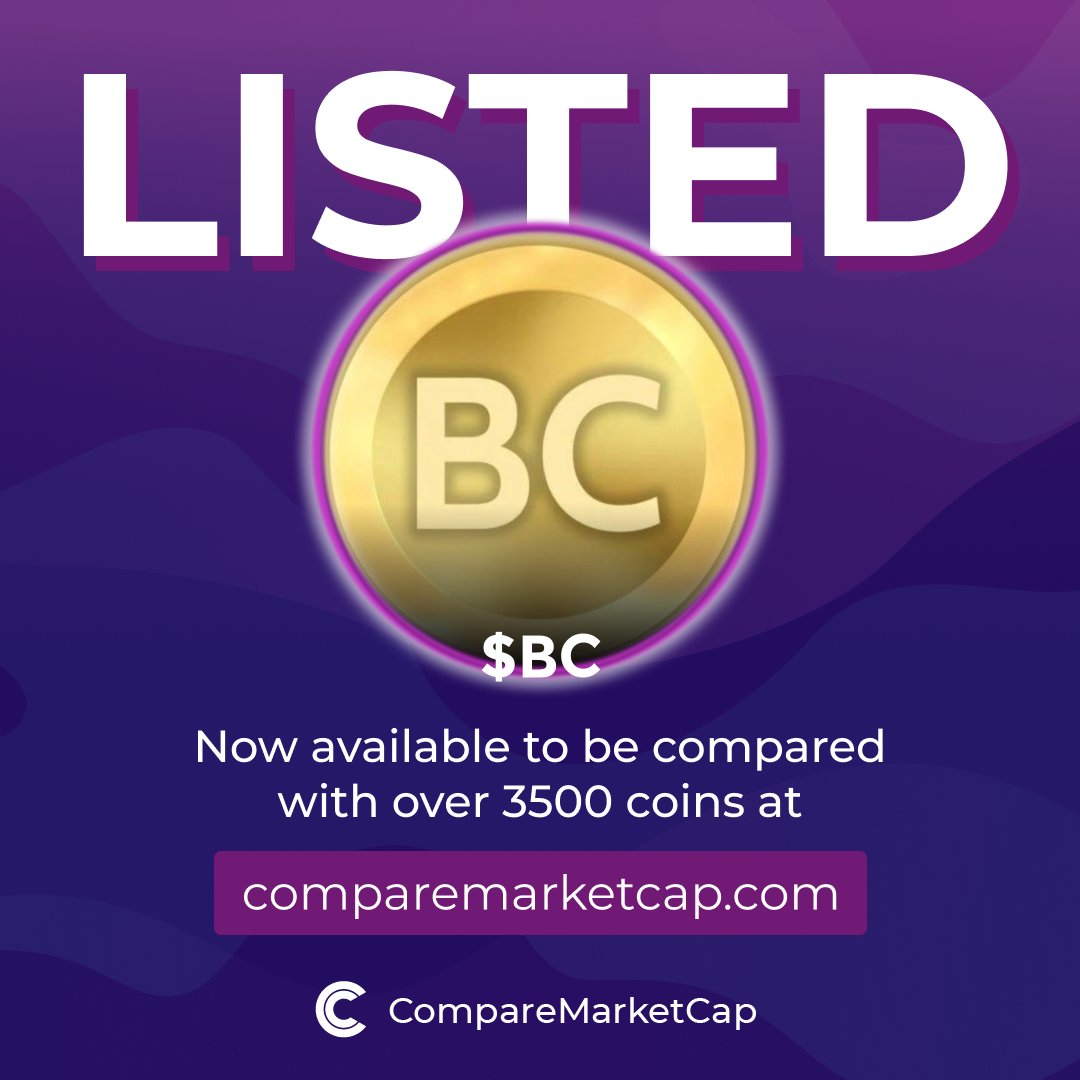 comparemcap's tweet photo. $BC is now listed on https://t.co/074GDyIkXW!

📈$606K
💸$0.0₃60

Check Old Bitcoin on:
X: @oldbitcoincto
Telegram: https://t.co/jPsx0Upy5a https://t.co/080cDenLVy