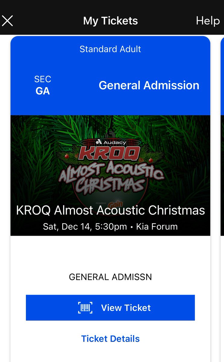 thinkingabtyuri's tweet photo. SELLING 2 DEC 14th KROQ ALMOST ACOUSTIC CHRISTMAS GA FLOOR TICKETS 
🎫 
$250 OR BEST OFFER

#KROQAlmostAcousticChristmas
#RoyelOtis
#JimmyEatWorld
#TheSmashingPumpkins
#BECK #311 #SUBLIME #FranzFerdinand #AWOLNATION #Tickets #Selling https://t.co/xoQAReR84Q