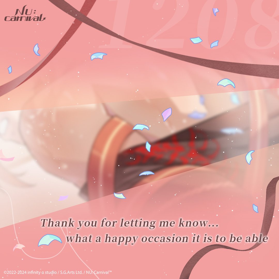 ¡Mañana es el cumpleaños del maestro Yakumo!🎂

Un raro viaje de regreso a casa para ver a su querida familia. ¿Qué tipo de regalo preparará?
No olvides iniciar sesión en el juego para escuchar su mensaje de voz exclusivo de cumpleaños y recoger su carta y regalo~ 💌

#NUcarnival