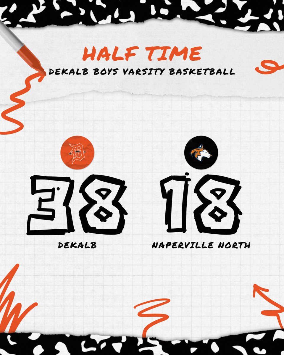 1barbathletics's tweet photo. The @DekalbBoysHoops continue to lead at the half! #letsgobarbs https://t.co/yNEXzoon7g