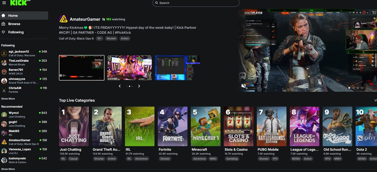 AmateurGamer18's tweet photo. Thank you @kick &amp; @KickCommunity for the front page at 2am!

First one since we've back from our break, thank you guys for believing in us even with the time off 💚

Heres to year 3!🎈 https://t.co/jdaJDOdYjH