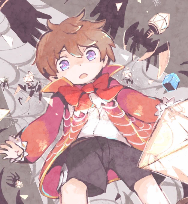 はじめてのファンアート展(メギドの日2019)に投稿したコランちゃんを思い出しながら描きました。