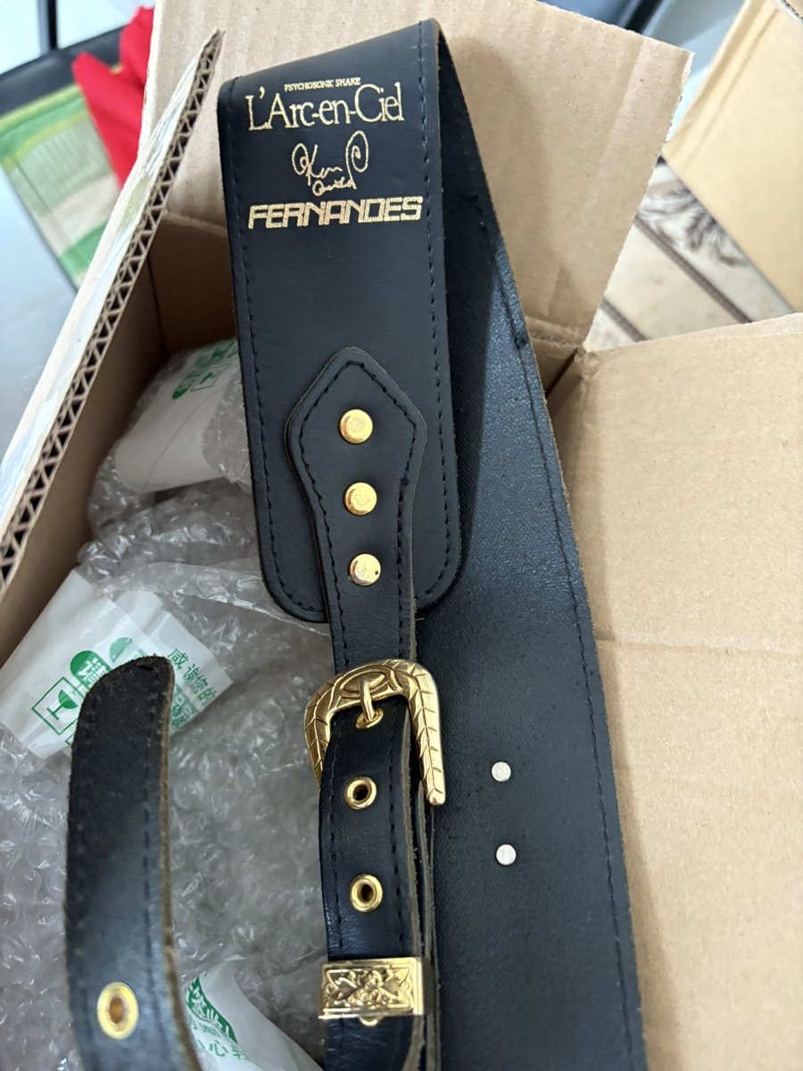 shiya_misato's tweet photo. 我还是小孩儿的时候Ken桑的装备。
Mr.Ken‘s @CHLionRagbaby gear when I was a kid.

#Ken
#larcenciel 
#fernandesguitars 
#goldcat
#Elizabeth https://t.co/lBecc8kRYK